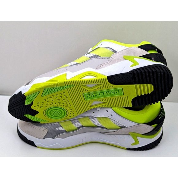 Adidas Originals Niteball II White Solar Yellow GX0774 Low MEN\'S Size 11.5 main image 8